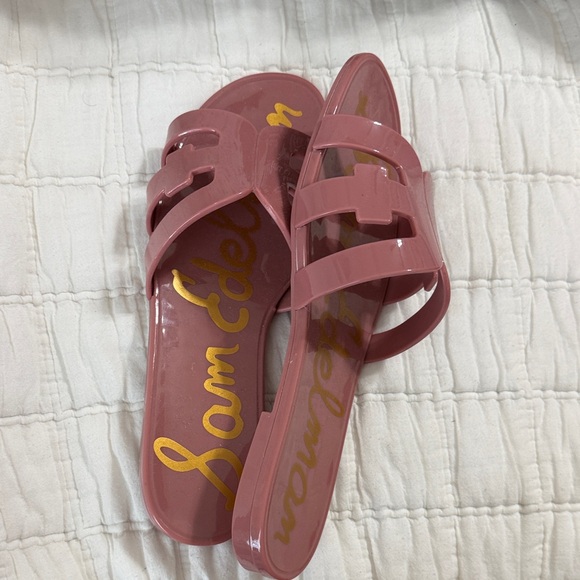 Sam Edelman Dusty Rose Cutout Slide Sandals - Picture 5 of 5
